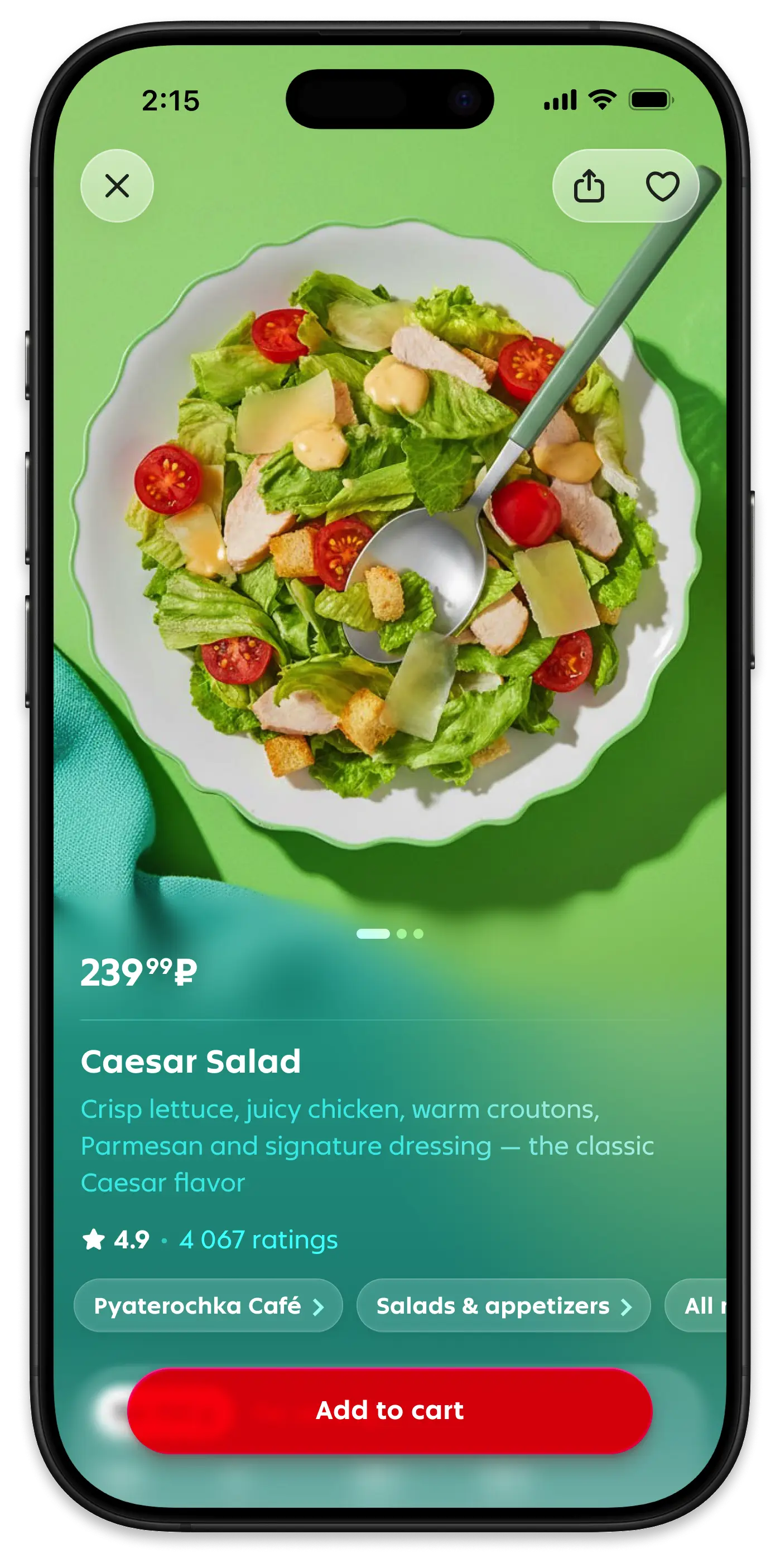 Product detail: salad